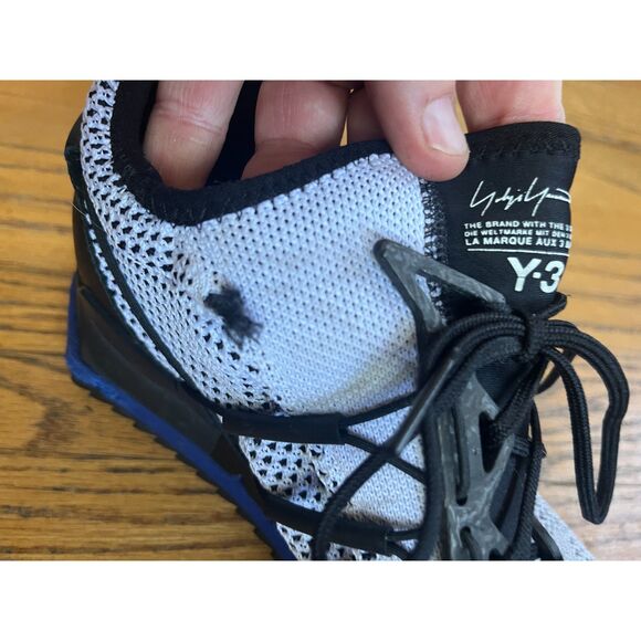Y3 White Black Yohji Yamamoto Running Basketball Sneakers Trainers  Mens Sz 11.5 - Picture 14 of 14